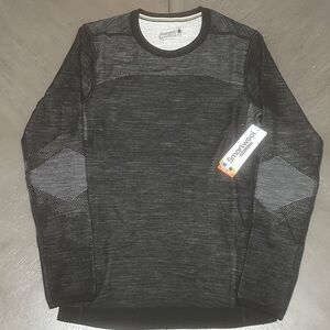 Smartwool Intraknit Merino Baselayer Crew Black-White
